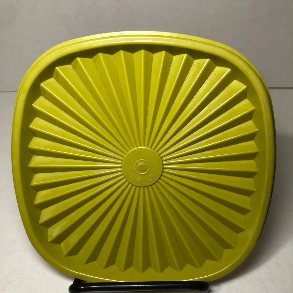 Vintage Tupperware Servalier Replacement Square Olive Green Lid Seal #841-19